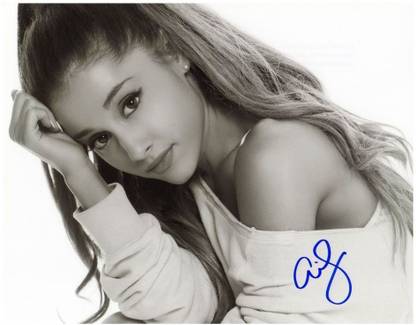 ARIANA GRANDE AUTOGRAPHED SIGNED POSTER WALL ART DÃCOR 12 X 18 INCHES Fine Art Print