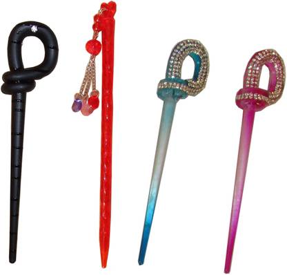 KUNL Combo of Multi Color Juda Sticks Bun Stick