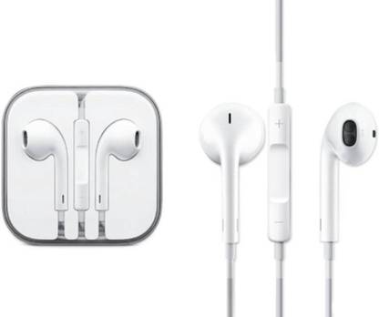 STARK Original High Quality Earphone for iphone 5,5s,5c,6,6s,6plus,6splus,7,7plus,ipad & Ipod Headset with Mic (White, In the Ear) Wired