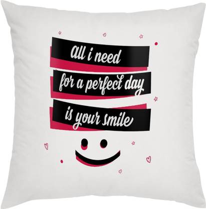 ME&YOU Polyester Fibre Quotes Cushion Pack of 1