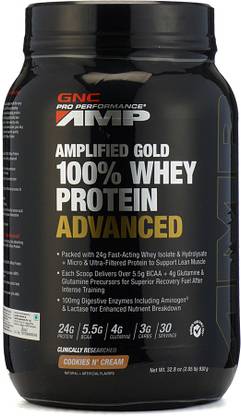 GNC AMP Amplified Gold 100% Whey Protein