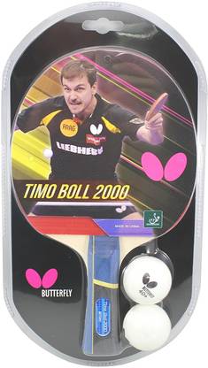 Butterfly timo boll 2000 ( with 2 ball ) Multicolor Table Tennis Racquet
