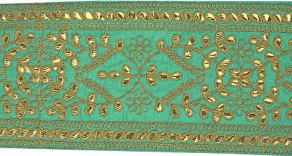 Aditya Laces Gota Patti Border Pure Silk Saree Falls