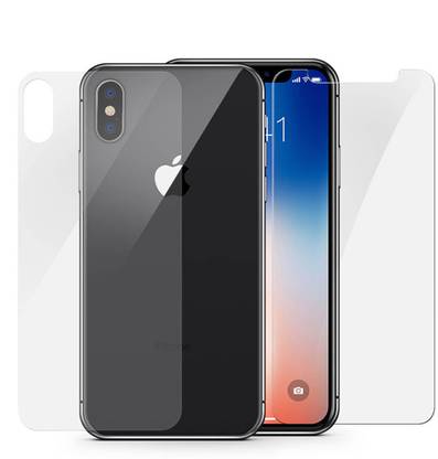 CASE CREATION Front and Back Tempered Glass for Apple Iphone 10