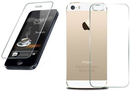 CASE CREATION Front and Back Tempered Glass for Apple iPhone SE