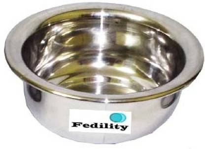 FEDILITY Steel Serving Bowl Stainless steel Mixing and Serving round bowl 500ml (Pack of 1)