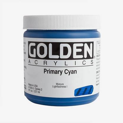 GOLDEN Heavy Body Acrylic Paints 236ML Primary Cyan