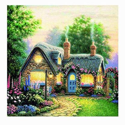 Fineser (Tm) Diy 5D " Dream House" Diamond Embroidery Painting Cross Stitch Art Craft Home Decor Kit (C(30X30Cm))