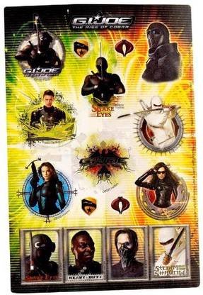 Generic GI JOE Rise of the Cobra Stickers (2 sheets) Party Accessory