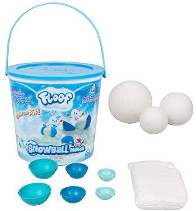 Generic Floof Modeling Clay - Reuseable Indoor Snow - Snowball Maker With 7 Pieces.