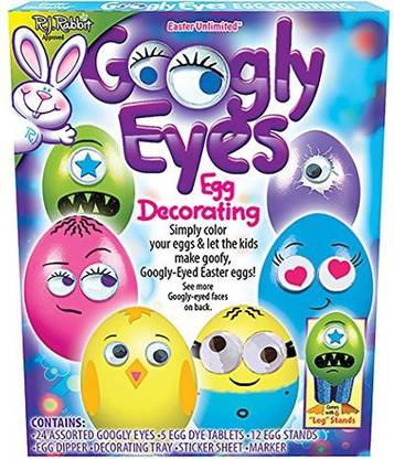 Generic Easter Unlimited Easter Egg Googly Eyes Eggs Deco 21pc 9" Egg Decorating Kit