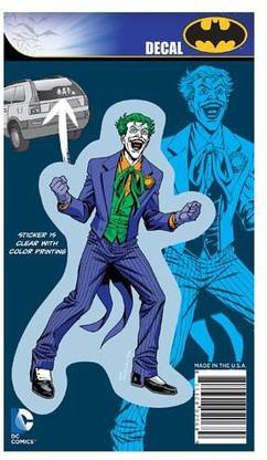 Elephant Gun Dc Comics Batman The Joker Full Color Car Window Decal Sticker