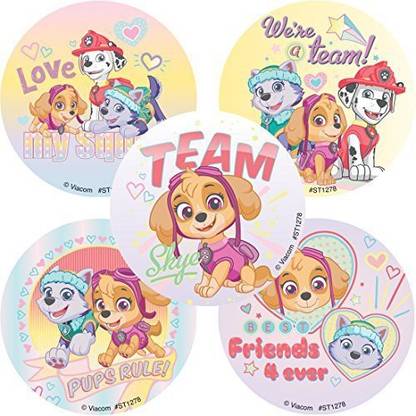 Smilemakers Paw Patrol: Skye Stickers - Prizes And Giveaways - 100 Per Pack