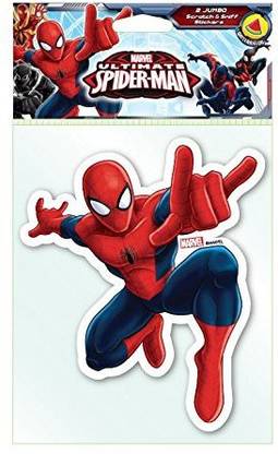 Scentco Marvel Spider-Man Jumbo Smickers - Scratch And Sniff Sticker 2-Packs By