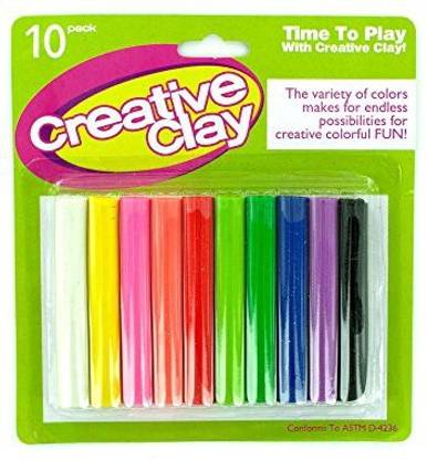 Kole Imports 10Pc Modeling Clay Set