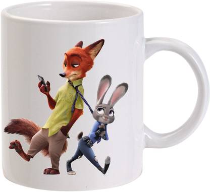 MUGKIN Lt. Judy Hopps & Nick Wilde (Zootopia) Ceramic Coffee Mug