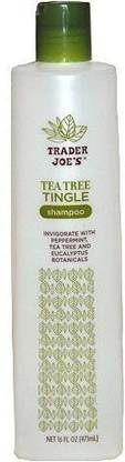 Trader Joes Tea Tree Tingle Shampoo With Peppermint Tea Tree And Eucalyptus Botanicals
