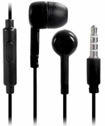 blutech COMPATIBLE FOR XIaomI Mi Ctrl v4S/Mi .MI NOTE4. NOTE3 and A1. REDMI NOTE 5 PRO In Ear Wired Earphones With Mic Wired Headset with Mic (BLACK in the Ear) Wired