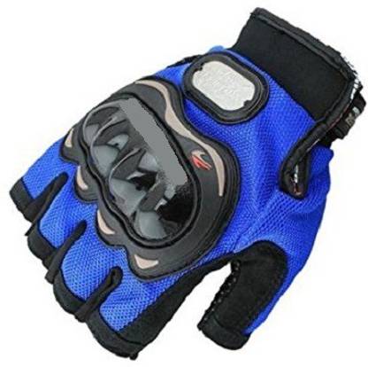 AUTOGARH PBG29-HALF-BLUE-XL Riding Gloves