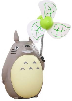 Macngrid Totoro Night Light Mood Lamp USB Powered Fan Table Lamp
