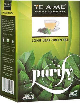 TE-A-ME Purity Long Leaf Green Tea Box