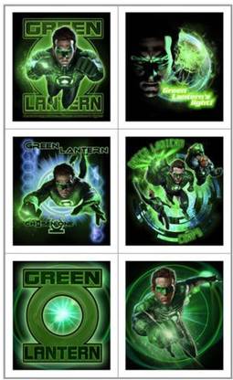 Hallmarc Green Lantern Stickers (4 Sheets)