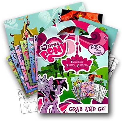 Generic My Little Pony 605 Stickers Activity Coloring Book with Bonus Sticker ~ Twilight Sparkle, Rainbow Dash, Fluttershy, Pinkie Pie,