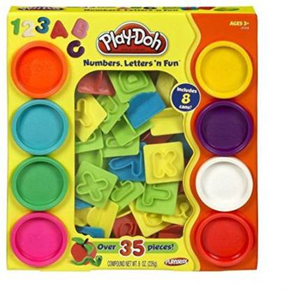 PLAY-DOH - Numbers Letters N Fun Art Multi Kids Toddler Games Set dough