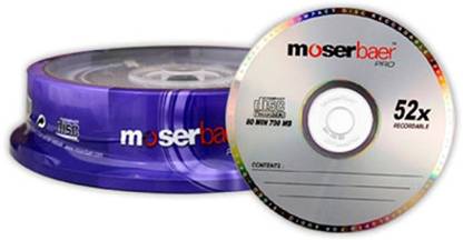 moserbaer CD Recordable Pro Pack Of 10 700 MB