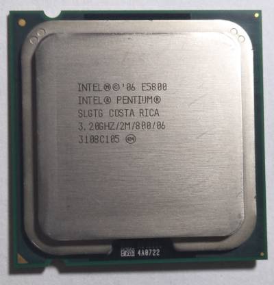 Intel Pentium E5800 3.2 Ghz LGA 775 Socket 2 Cores 2 Threads 2 MB Smart Cache Desktop Processor