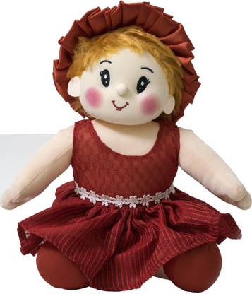lovely toys Baby Doll Girl - Sweety - Flower Red Color