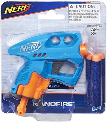 Nerf N-Strike Nano Fire, Blue Guns & Darts