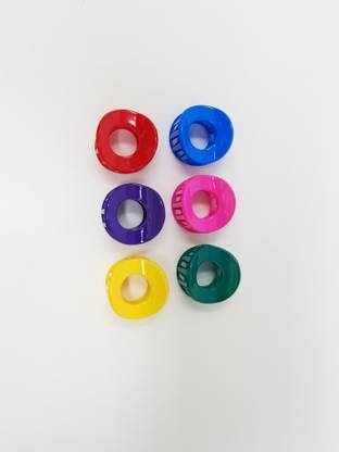 Evolution Hair Clips, Claw Clips , Butterfly Clips Small,O Shape Basic Nude Colors for Women / Girls, Pack of 6 Hair Claw