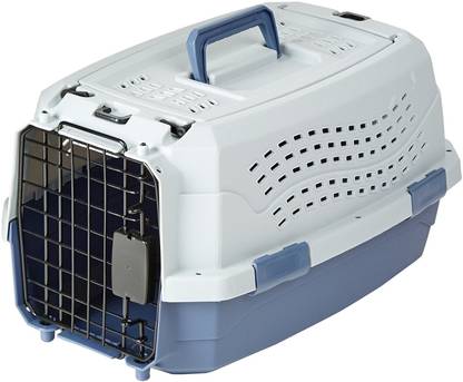 Shrih Two Door Top Load Pet Carrier Blue Basket Pet Carrier