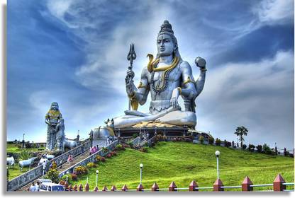 Murudeshwar Temple A Shrine with Tallest Shiva Idol Paper Print
