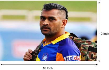 MS Dhoni IPL Poster - CSK Poster Paper Print