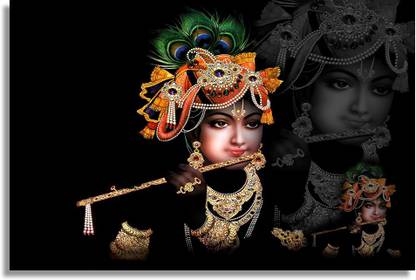 Beautiful Pic of Lord Krishan Paper Print