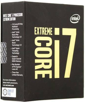 Intel I7-6950X 3 LGA 2011-v3 Socket 10 Cores 20 Threads Desktop Processor
