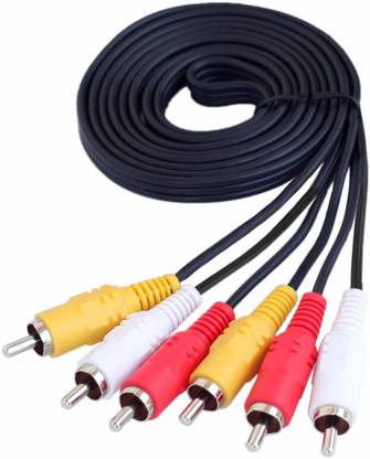 DC  TV-out Cable 100% copper 3rca to 3 rca Audio video cable