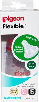 Pigeon Flexible Plastic feeding bottle - 120 ml
