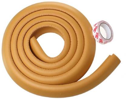 Kuhu Creations ® Premium Kid's Safety Furniture,Marbel & Glass Edge Cushion Protector 2 meter Corner Bar Strips ( 3 Pcs, Wooden).