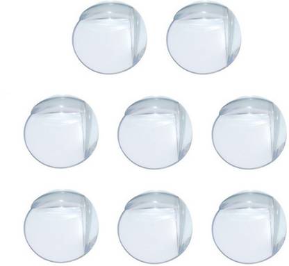 IDREAM Baby Safety Transparent Corner Protector Furniture Desk Glass Table Edge Guards (Pack of 8)
