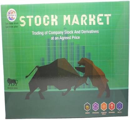 Ratnas STOCK MARKET GAME. LEARN TRADING Money & Assets Board Game