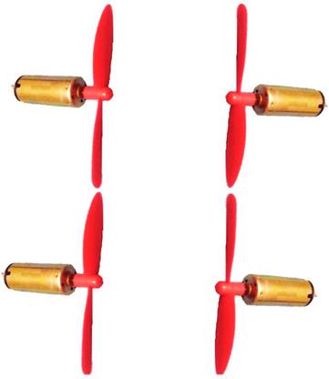 Brand one Coreless drone Motor DC 3.7V-4.2V 50000 RPM 8.5mm x 25mm Micro Brush Motor with 4 Helicopter mini Propellers for Quadcopter Drone Model FPV DIY (Silver) pack of 4