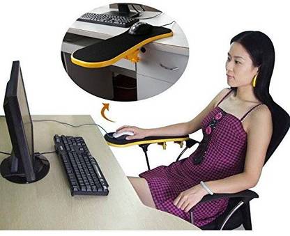 SHRIH Rotating Computer Arm Rest Mouse Pad Non Slip Base Dual Sided Mousepad