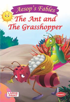 aesops fables for children-Aesop Fable (English) - The Ant and the Grasshopper  - moral values books for kids
