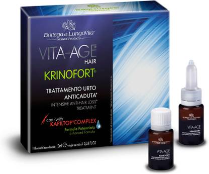 Bottega di Lungavita VITA-AGE HAIR KRINOFORT INTENSIVE ANTI HAIR-LOSS TREATMENT 10 VIALS OF 10ML
