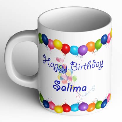 Abaronee Happy Birthday Salima Ceramic Coffee Mug
