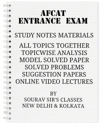 AFCAT (Flying Technical & Ground Duty Branch) WITH TOPIC WISE ANALYSIS ...