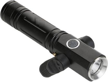 UZAN Electric Torch Ultra Bright Movable Led Torch Rechargeable Laser Electric High Power Rechargable Flashlight Torch